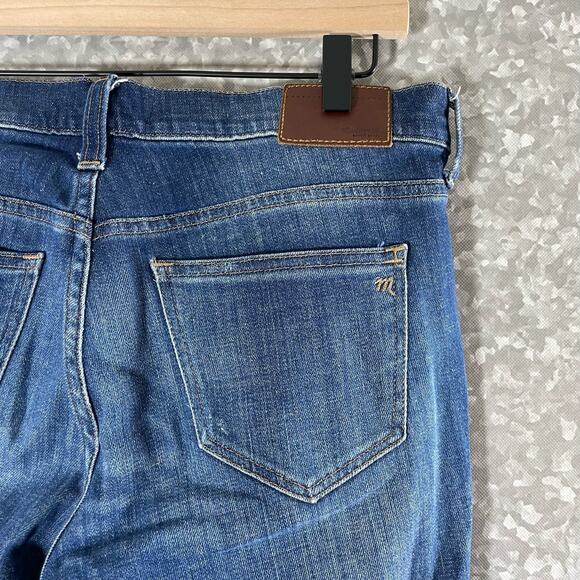 Madewell Rip & Repair Edition Mid Rise Slim Boyjean Jeans - 26 - Medium Wash - Picture 9 of 10